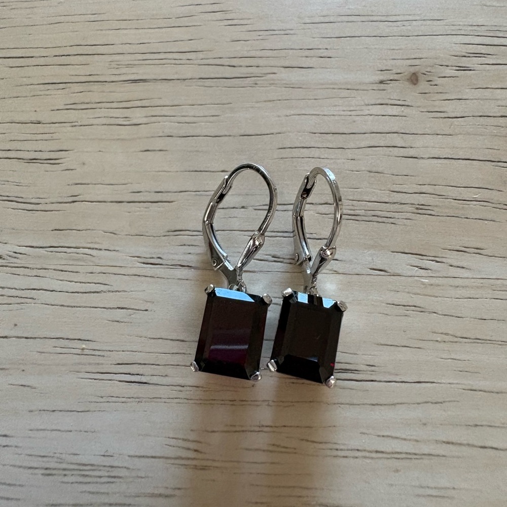 Elegant Black Drop Earrings